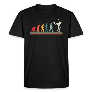 Evolution monocycle sport cadeau de vélo - T-shirt Premium bio Homme - noir - Devant - Nico (187cm)