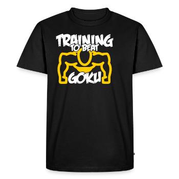 Fitness Training Muscle No Pain No Gain Biceps Gym - Men's Premium Organic T-Shirt - black - Front - Nico (187cm)
