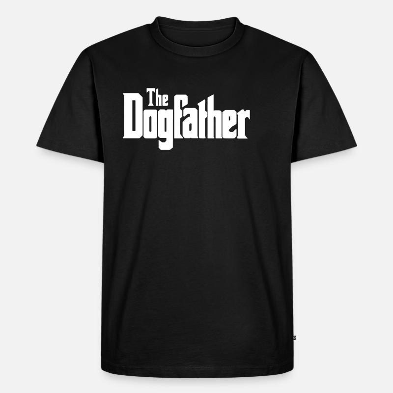 Hunde Vater - Männer Premium Bio T-Shirt - Schwarz