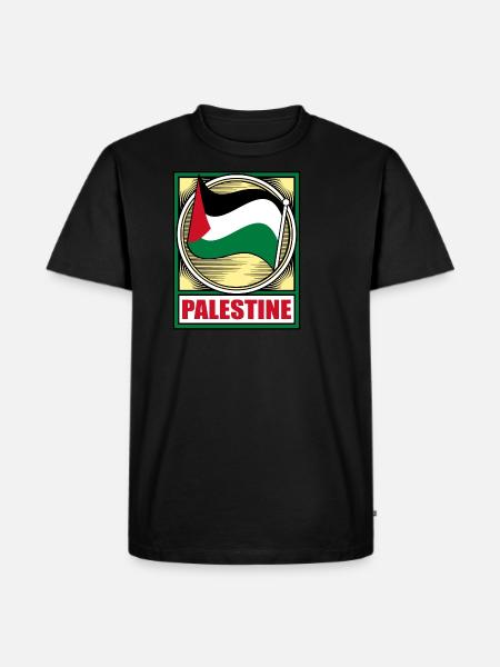 Palestina - Männer Premium Bio T-Shirt - Schwarz