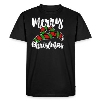 Joyeux Noël foulard Noël Marché de Noël - T-shirt Premium bio Homme - noir - Devant - Nico (187cm)