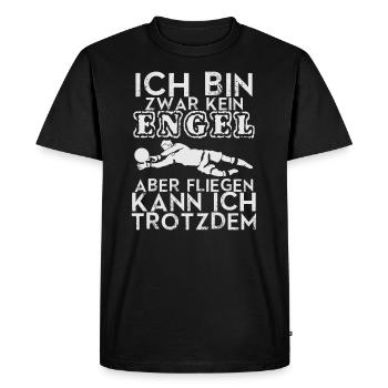 Cadeau de vol gardien gardien gardien gardien - T-shirt Premium bio Homme - noir - Devant - Nico (187cm)