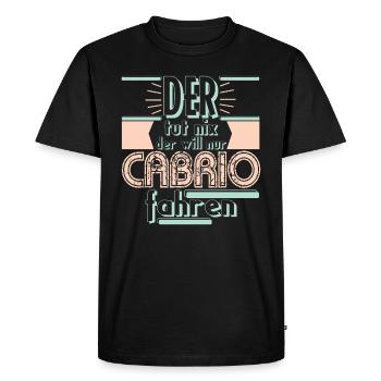 Cadeau de voiture décapotable conduite femme décapotable - T-shirt Premium bio Homme - noir - Devant - Nico (187cm)