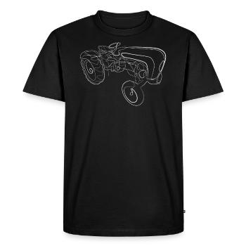 Tractor Oldtimer - Men's Premium Organic T-Shirt - black - Front - Nico (187cm)