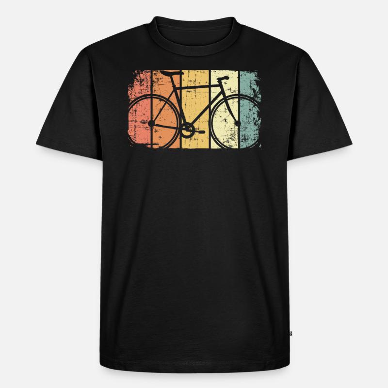 Fahrrad - Männer Premium Bio T-Shirt - Schwarz