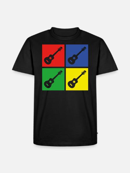 Ukulele - T-shirt Premium bio Homme - noir