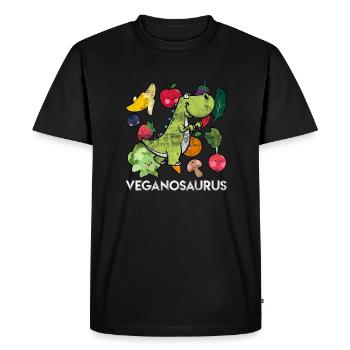 Veganosaurus Vegan Vegan Végétarien Cadeau - T-shirt Premium bio Homme - noir - Devant - Nico (187cm)