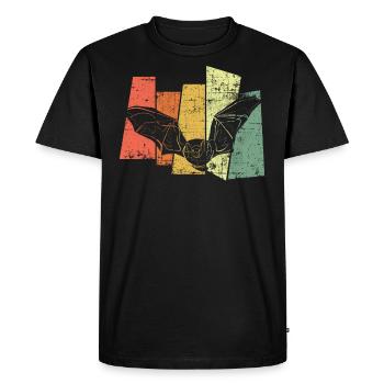 Chauve-souris - T-shirt Premium bio Homme - noir - Devant - Nico (187cm)