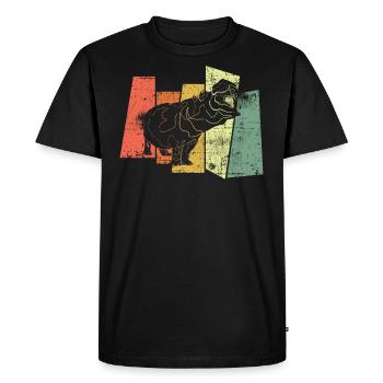 Hippocampe Nildpferd - T-shirt Premium bio Homme - noir - Devant - Nico (187cm)