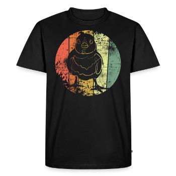 Les poussins - T-shirt Premium bio Homme - noir - Devant - Nico (187cm)