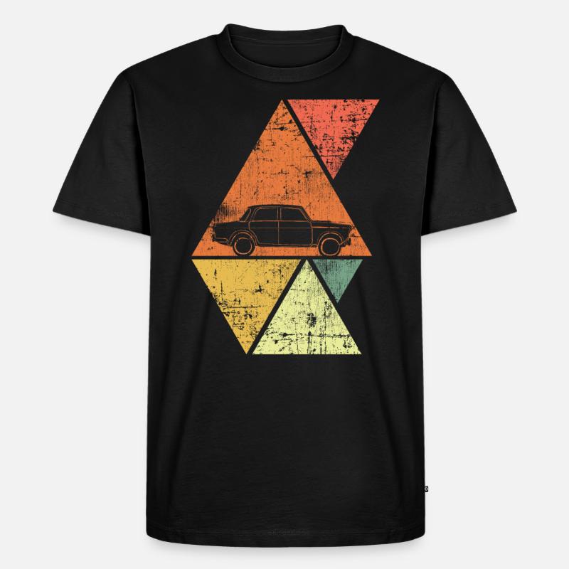 Oldtimer - Männer Premium Bio T-Shirt - Schwarz