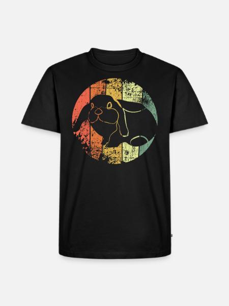 Häschen - Männer Premium Bio T-Shirt - Schwarz