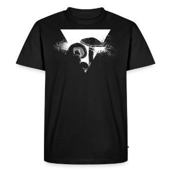 Champignon - T-shirt Premium bio Homme - noir - Devant - Nico (187cm)