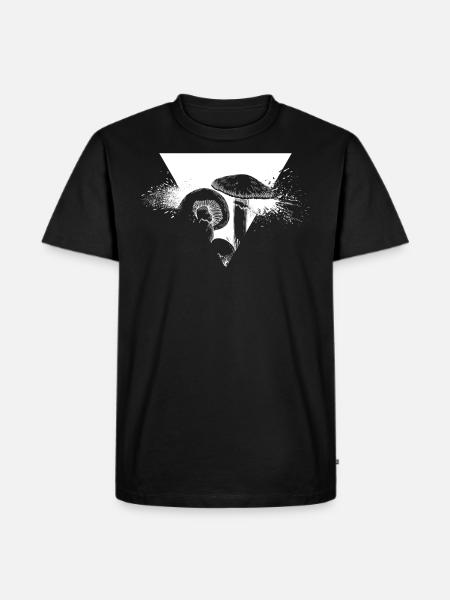 Mushroom - Men's Premium Organic T-Shirt - black