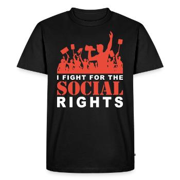 Le socialisme proteste - T-shirt Premium bio Homme - noir - Devant - Nico (187cm)