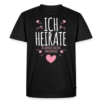 Bride Bachelor Party - Men's Premium Organic T-Shirt - black - Front - Nico (187cm)