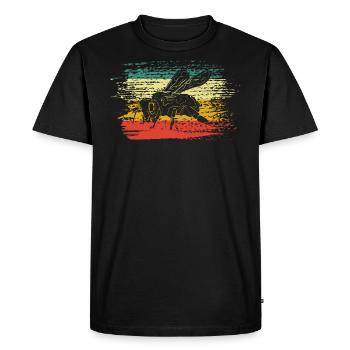 Beekeeper Bee - Men's Premium Organic T-Shirt - black - Front - Nico (187cm)
