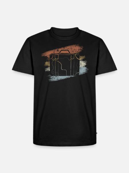 Travel Suitcases Holidaymakers - Men's Premium Organic T-Shirt - black