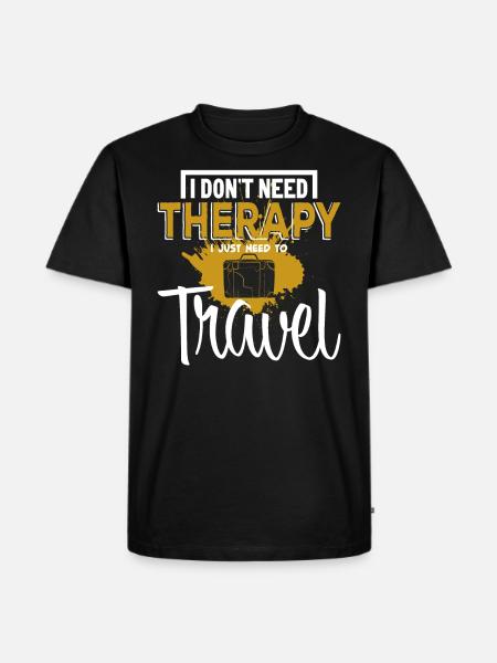 Reisen - Männer Premium Bio T-Shirt - Schwarz