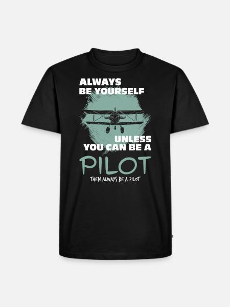 Pilot - Men's Premium Organic T-Shirt - black