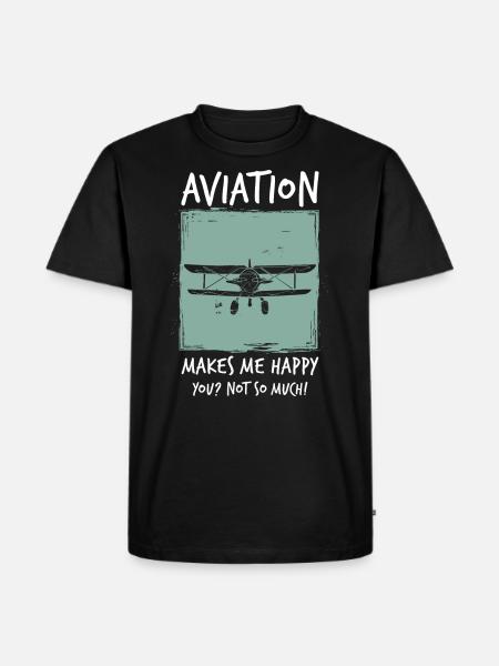 Avion - T-shirt Premium bio Homme - noir