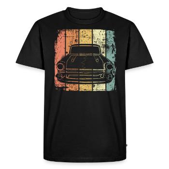 Auto retro - T-shirt Premium bio Homme - noir - Devant - Nico (187cm)
