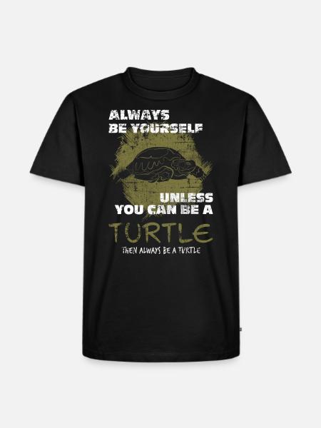 Tortue - T-shirt Premium bio Homme - noir