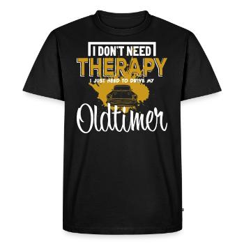 Voiture de collection - T-shirt Premium bio Homme - noir - Devant - Nico (187cm)