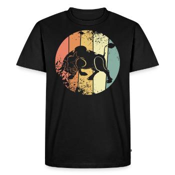 Taureau taureau - T-shirt Premium bio Homme - noir - Devant - Nico (187cm)
