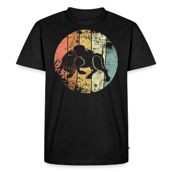 Bulles - T-shirt Premium bio Homme - noir - Devant - Nico (187cm)