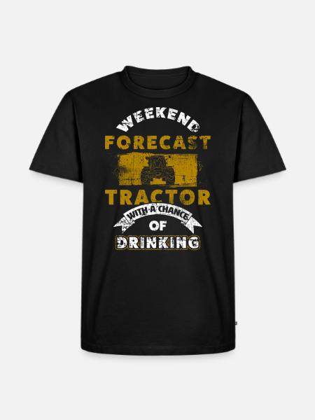 Traktor - Männer Premium Bio T-Shirt - Schwarz