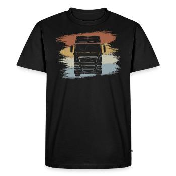 Camions camions - T-shirt Premium bio Homme - noir - Devant - Nico (187cm)