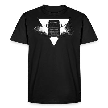 Poids lourds - T-shirt Premium bio Homme - noir - Devant - Nico (187cm)
