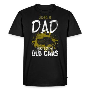 Voiture de collection Papa - T-shirt Premium bio Homme - noir - Devant - Nico (187cm)