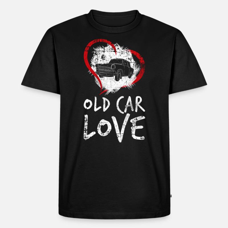Auto Oldtimer - Männer Premium Bio T-Shirt - Schwarz