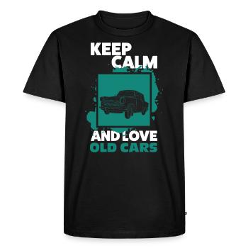 Voiture de collection - T-shirt Premium bio Homme - noir - Devant - Nico (187cm)
