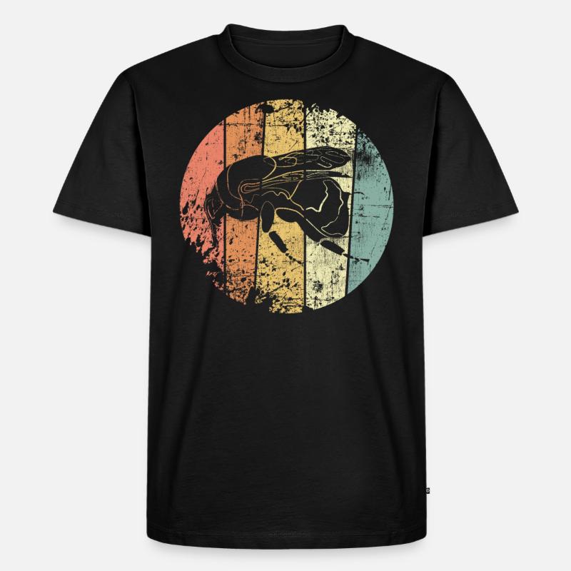 Hummel retro - Männer Premium Bio T-Shirt - Schwarz