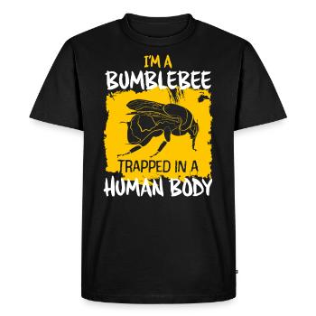 Bumblebee - Men's Premium Organic T-Shirt - black - Front - Nico (187cm)