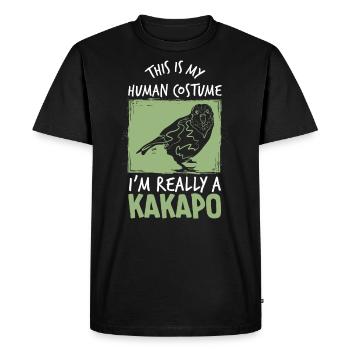 Kakapo Australia Costume - Men's Premium Organic T-Shirt - black - Front - Nico (187cm)