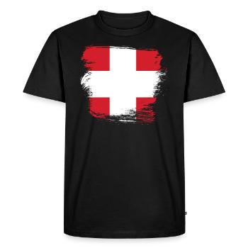 Pavillon suisse Suisse - T-shirt Premium bio Homme - noir - Devant - Nico (187cm)