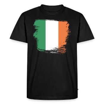 L’Irlande drapeau irlandais - T-shirt Premium bio Homme - noir - Devant - Nico (187cm)
