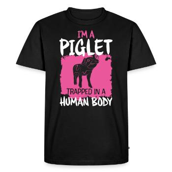 Porcelet porcelet - T-shirt Premium bio Homme - noir - Devant - Nico (187cm)