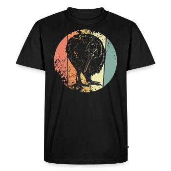Kiwi Nouvelle-Zélande Backpacker - T-shirt Premium bio Homme - noir - Devant - Nico (187cm)