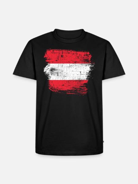 Austria - Men's Premium Organic T-Shirt - black