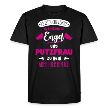 Cleaning lady funny - Men's Premium Organic T-Shirt - black - Front - Nico (187cm)