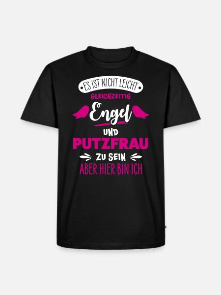 Cleaning lady funny - Men's Premium Organic T-Shirt - black