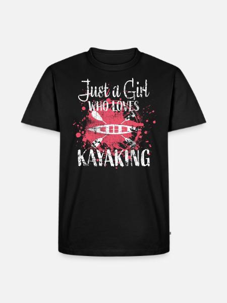 Kayak Girl - Men's Premium Organic T-Shirt - black