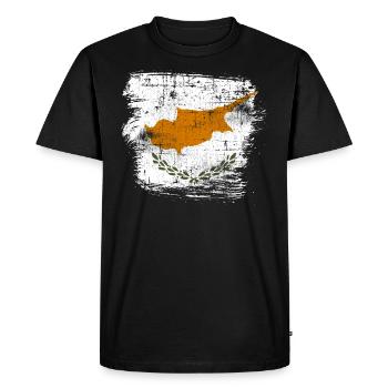 Chypre - T-shirt Premium bio Homme - noir - Devant - Nico (187cm)