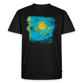 Kazakhstan - T-shirt Premium bio Homme - noir - Devant - Nico (187cm)
