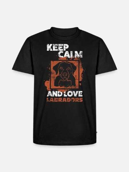 Labrador - Men's Premium Organic T-Shirt - black